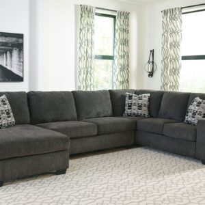 Ballinasloe - Smoke - Left Arm Facing Corner Chaise 3 Pc Sectional
