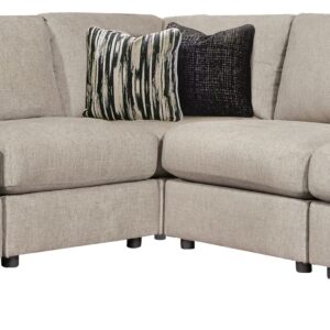 Kellway - Bisque - Armless Chairs Corner 5 Pc Sectional