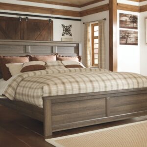 Juararo - Dark Brown - King Panel Bed
