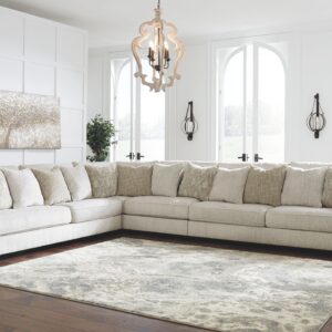 Rawcliffe - Parchment - Left Arm Facing Sofa 4 Pc Sectional