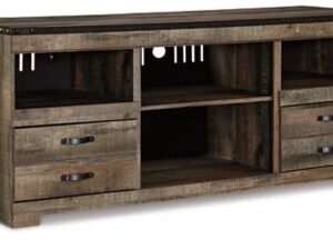 Trinell - Brown - 63" TV Stand W/Fireplace Option
