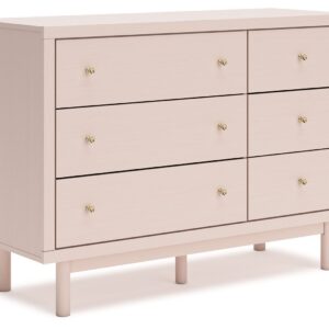 Wistenpine - Blush - Six Drawer Dresser