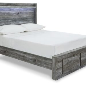 Baystorm - Gray - Full Panel Bed With 2 Storage Drawers