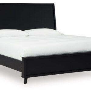 Danziar - Black - King Panel Bed