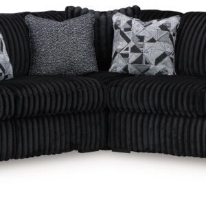 Midnight-Madness - Onyx - 3-Piece Sectional