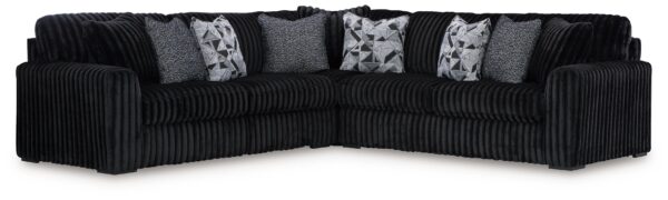 Midnight-Madness - Onyx - 3-Piece Sectional