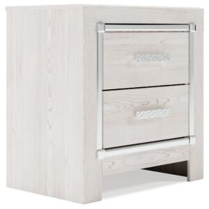 Altyra - White - Two Drawer Night Stand