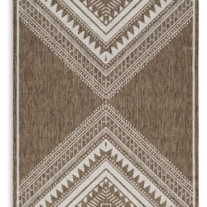 Dunsler - Brown / Cream - Large Rug