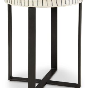 Crewridge - Black / Cream - Accent Table