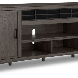 Montillan - Grayish Brown - XL TV Stand With Fireplace Option