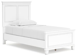 Fortman - White - Twin Panel Bed