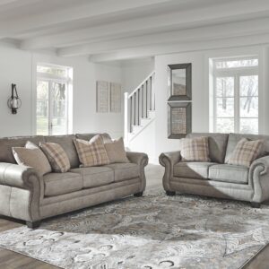Olsberg - Steel - 2 Pc. - Sofa, Loveseat
