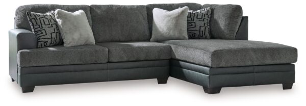 Brixley Pier - Graphite - 2-Piece Sectional With Raf Corner Chaise