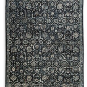 Hilcott - Blue / Cream / Brown - Large Rug