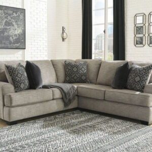 Bovarian - Stone - Left Arm Facing Sofa with Corner Wedge 2 Pc Sectional
