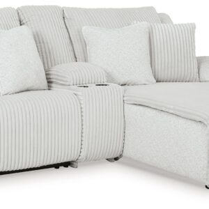 Top Tier - Alloy - 3-Piece Reclining Sectional Sofa With Raf Chaise