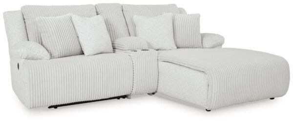 Top Tier - Alloy - 3-Piece Reclining Sectional Sofa With Raf Chaise