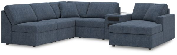 Modmax - Ink - 6-Piece Sectional With Raf Corner Chaise And Audio System Console