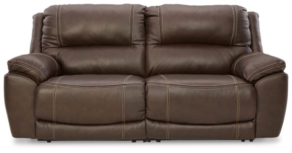 Dunleith - Chocolate - 2-Piece Power Reclining Loveseat