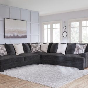 Lavernett - Charcoal - Corner Sofa 3 Pc Sectional