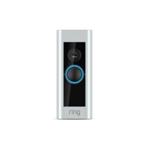 Ring - Wired Doorbell Plus Smart Wi-Fi Video Doorbell - Satin Nickel