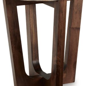 Tanidore - Warm Brown - Round End Table