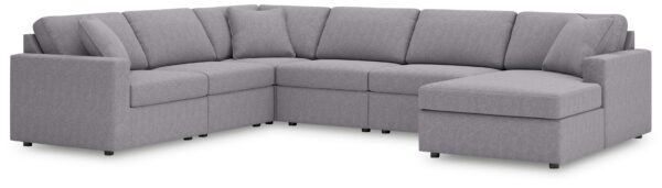 Modmax - Granite - 6-Piece Sectional With Raf Corner Chaise