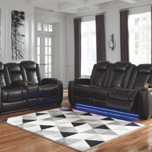 Party Time - Midnight - 2 Pc. - Power Sofa, Loveseat