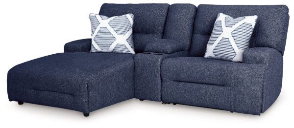 Acklen Place - Navy - 3-Piece Power Reclining Sectional Sofa With Laf Chaise