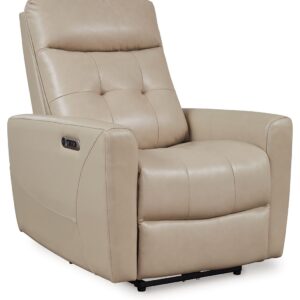 Pisgham - Sand - Power Recliner With Adj Headrest
