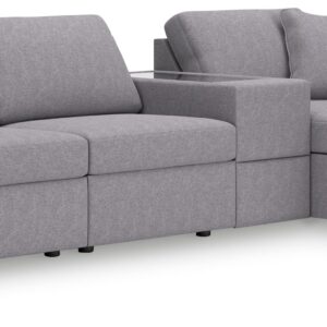 Modmax - Granite - 4-Piece Sectional With Raf Corner Chaise And Storage Console