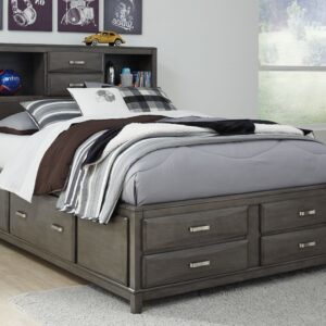 Caitbrook - Gray - Full Storage Bed