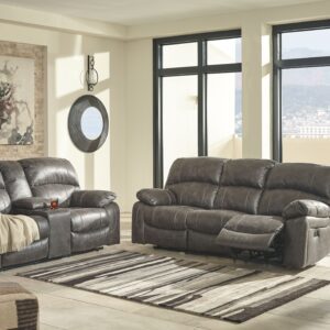Dunwell - Steel - 2 Pc. - Power Sofa, Loveseat