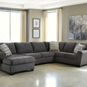 Ambee - Slate - Left Arm Facing Corner Chaise 3 Pc Sectional