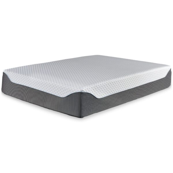 14 Inch Chime Elite - White / Blue - Ultra Plush Queen Mattress