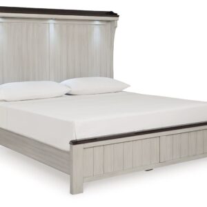 Darborn - Gray / Brown - King Panel Bed