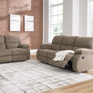 Scranto - Oak - 2 Pc. - Reclining Sofa, Reclining Loveseat