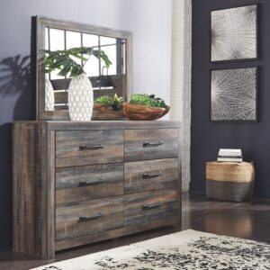 Drystan - Brown / Beige - Dresser, Mirror