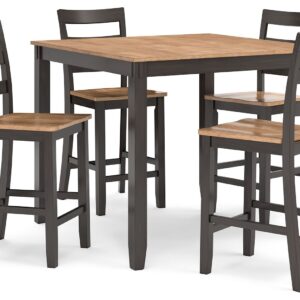 Gesthaven - Natural / Brown - Drm Counter Table Set (Set of 5)