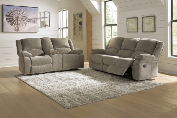 Draycoll - Light Gray - 2 Pc. - Reclining Sofa, Loveseat