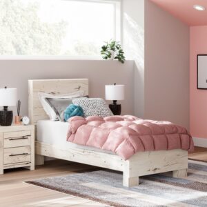 Lawroy - Light Natural - Twin Panel Bed