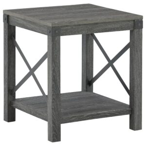 Freedan - Grayish Brown - Square End Table