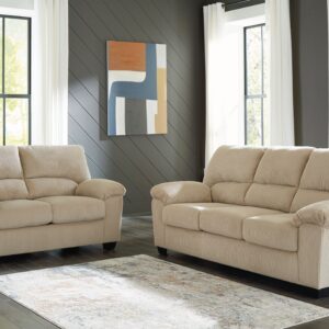 Simplejoy - Sand - 2 Pc. - Sofa, Loveseat