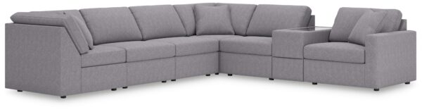 Modmax - Granite - 7-Piece Sectional With Storage Console And Raf Corner Chair