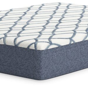 12 Inch Chime Elite 2.0 - White / Blue - Queen Mattress