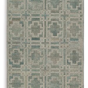 Jossland - Turquoise / Ivory - Medium Rug