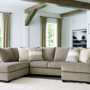 Creswell - Stone - Left Arm Facing Corner Chaise 2 Pc Sectional