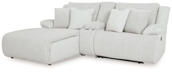 Top Tier - Alloy - 3-Piece Reclining Sectional Sofa With Laf Chaise