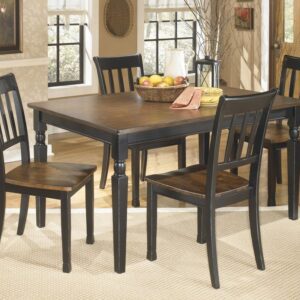 Owingsville - Dark Brown - 5 Pc. - Dining Room Table, 4 Side Chairs