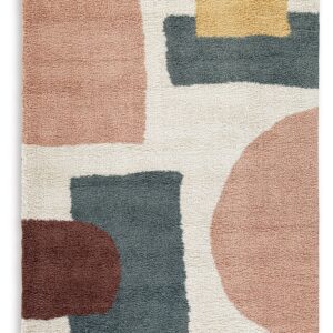 Flynnwick - Cream / Pink / Gray - Medium Rug